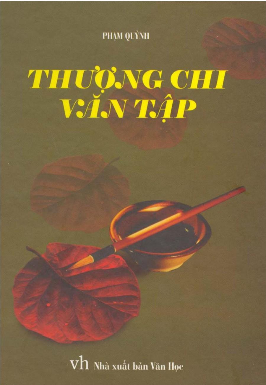 Thượng Chi Văn Tập - Phạm Quỳnh