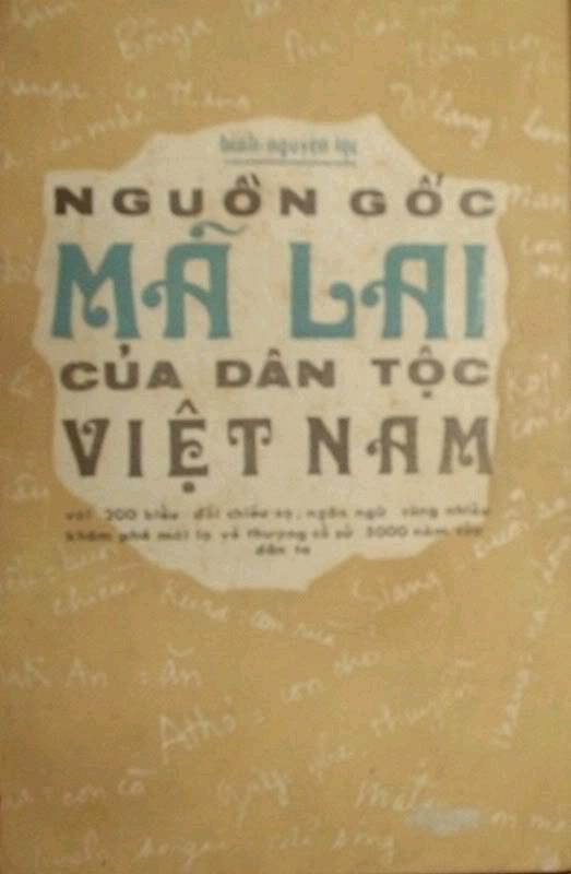 Nguồn gốc Mã Lai của dân tộc Việt Nam - Bình Nguyên Lộc