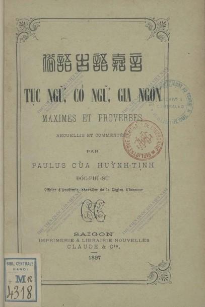 Tục Ngữ, Cổ Ngữ, Gia Ngôn - Paulus Của