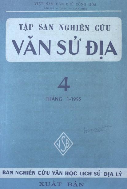 Tập San Nghiên Cứu Văn Sử Địa Tập 4 - Nhiều Tác Giả