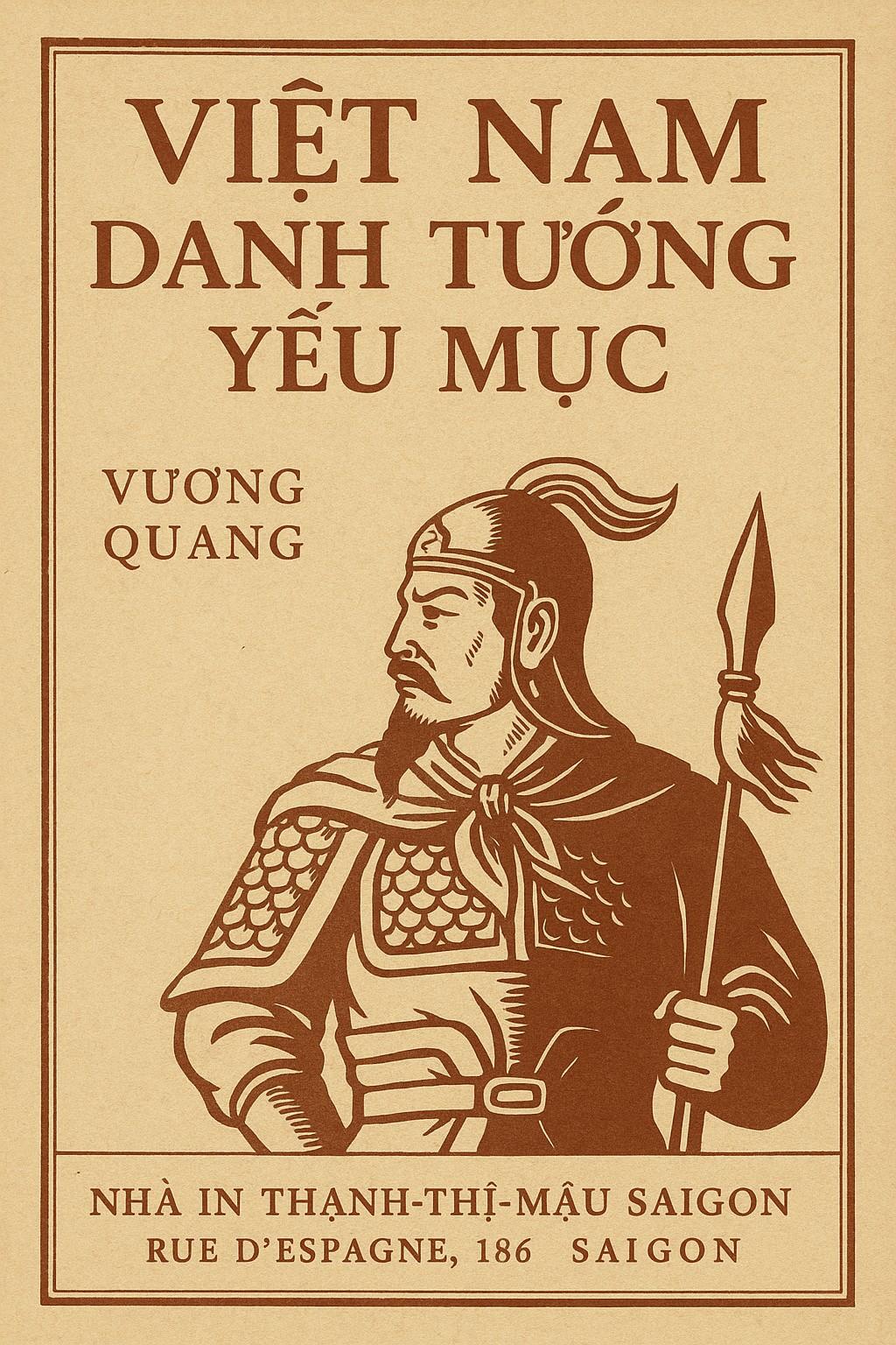 Việt Nam Danh Tướng Yếu Mục - Vương Quang