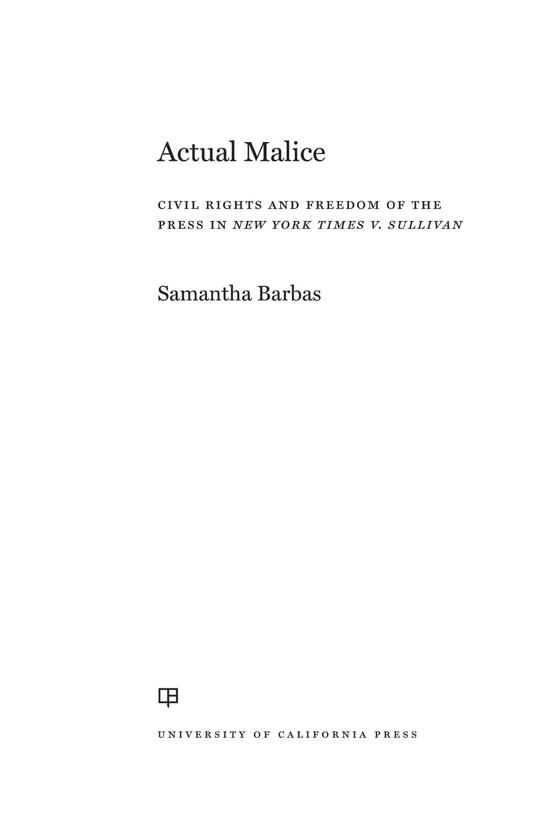 Actual Malice