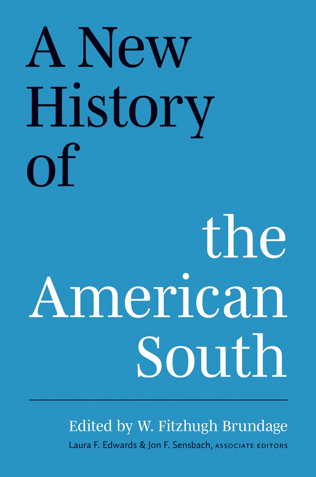A New History of the American South