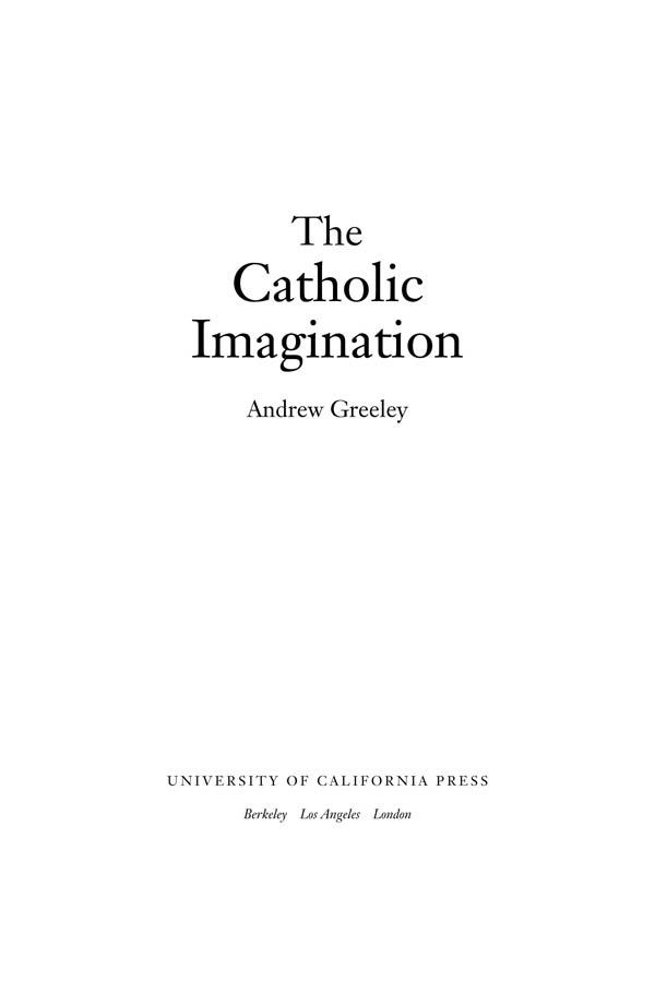 The Catholic Imagination