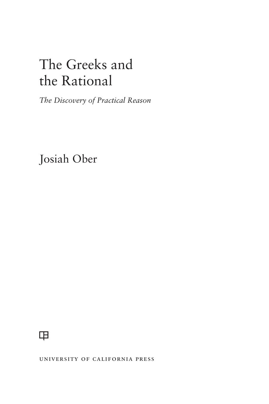 The Greeks and the Rational